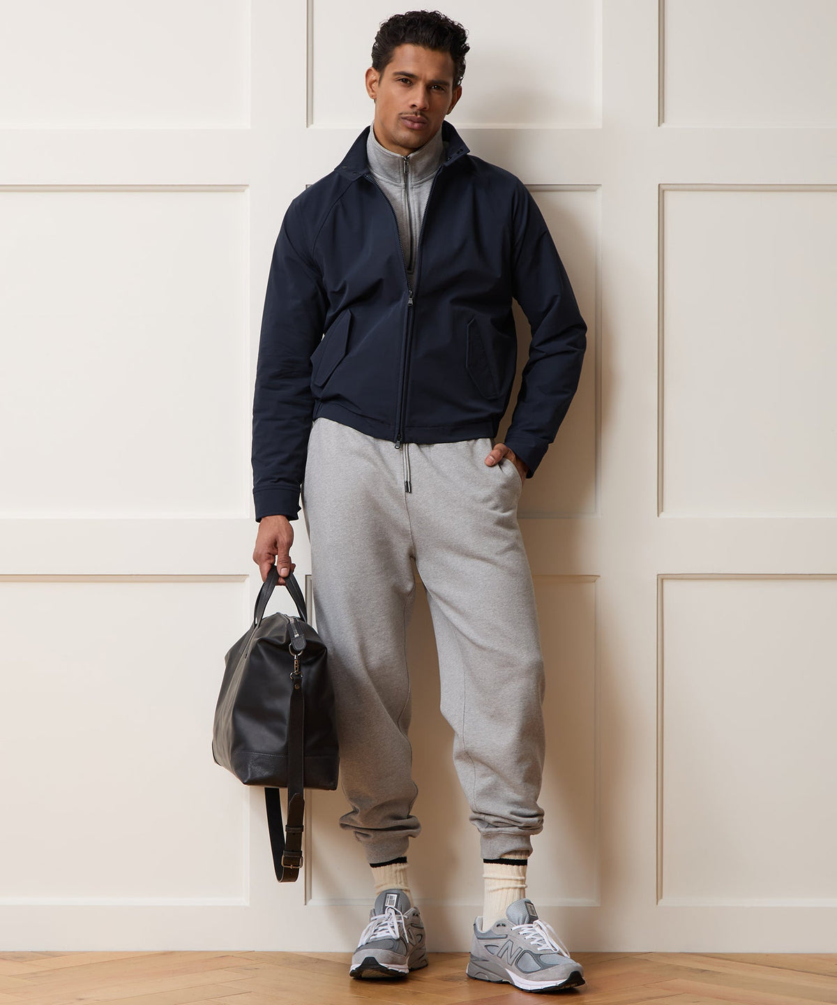 Todd Snyder Nylon Harrington Jacket - Classic Navy