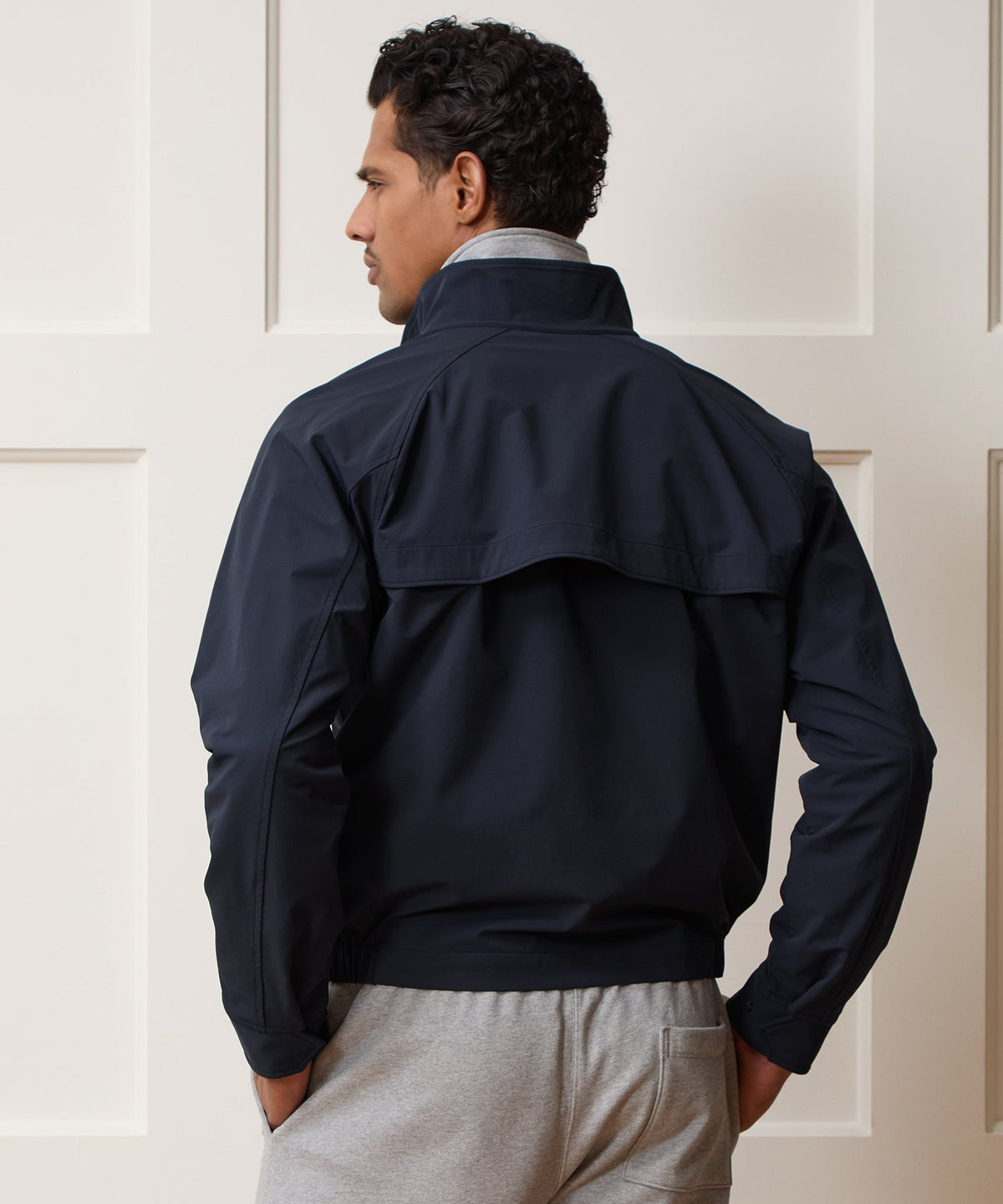Todd Snyder Nylon Harrington Jacket - Classic Navy