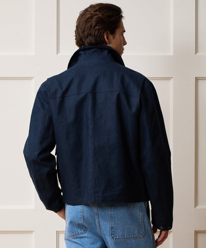 Todd Snyder Bonded Linen Stable Jacket - Navy