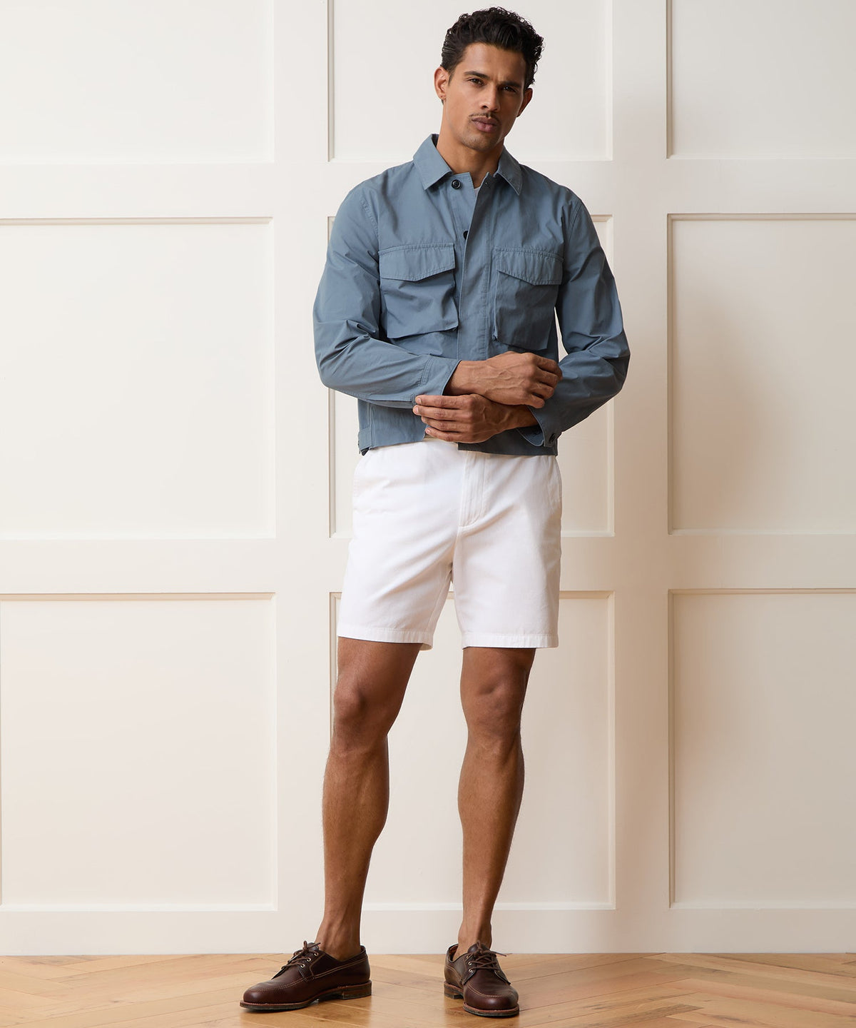 Todd Snyder Garment-Dyed Poplin Jacket - Blue