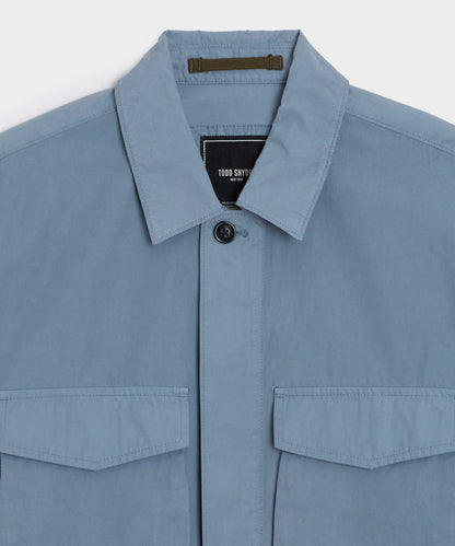 Todd Snyder Garment-Dyed Poplin Jacket - Blue