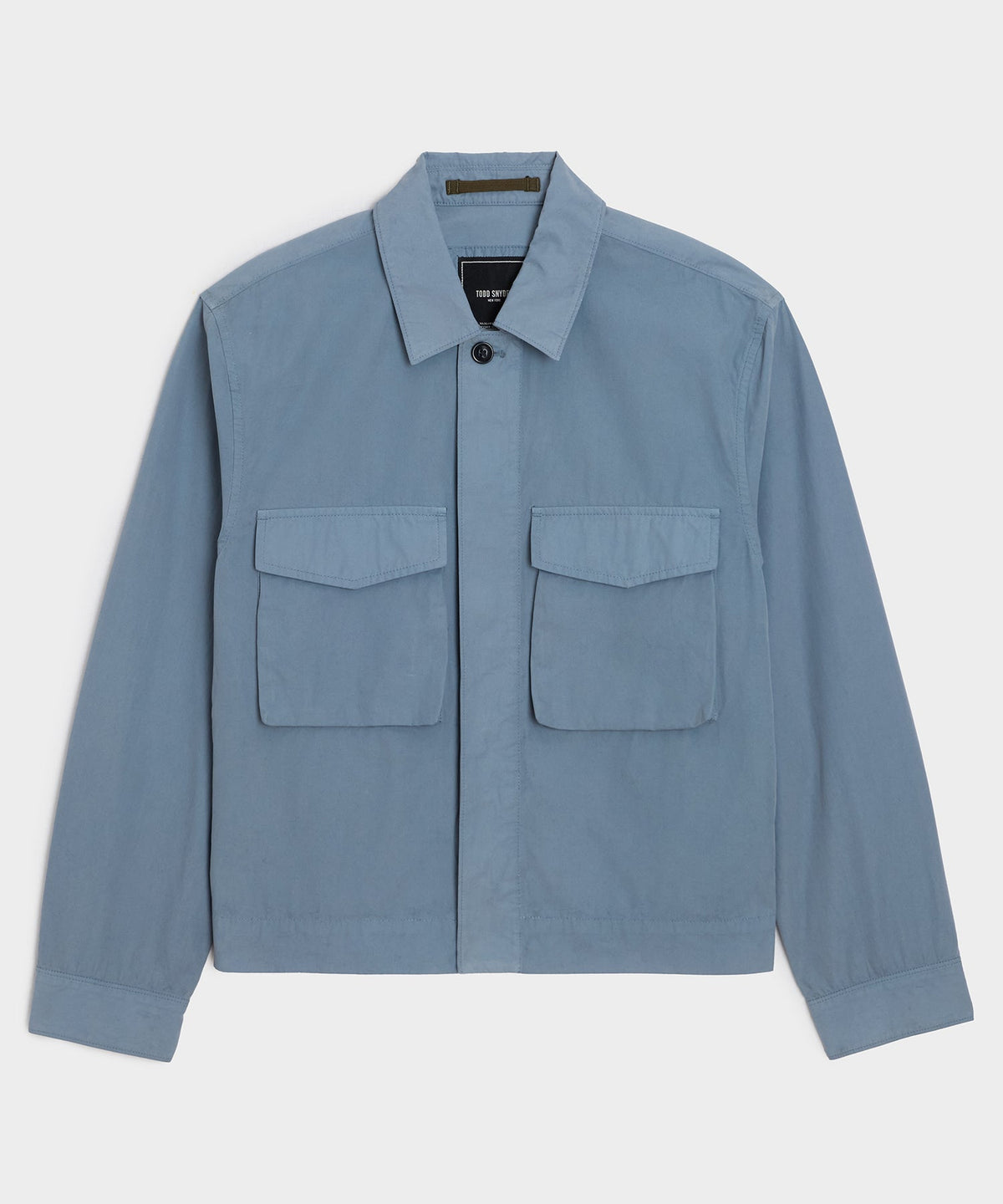 Todd Snyder Garment-Dyed Poplin Jacket - Blue
