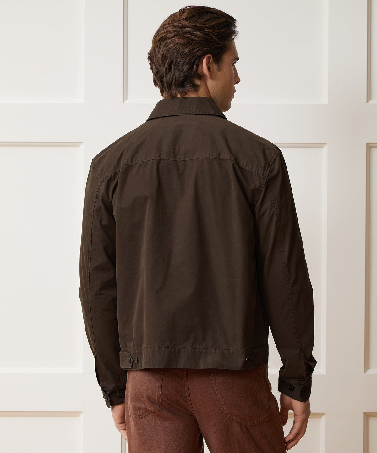 Todd Snyder Garment-Dyed Poplin Jacket - Dark Mocha