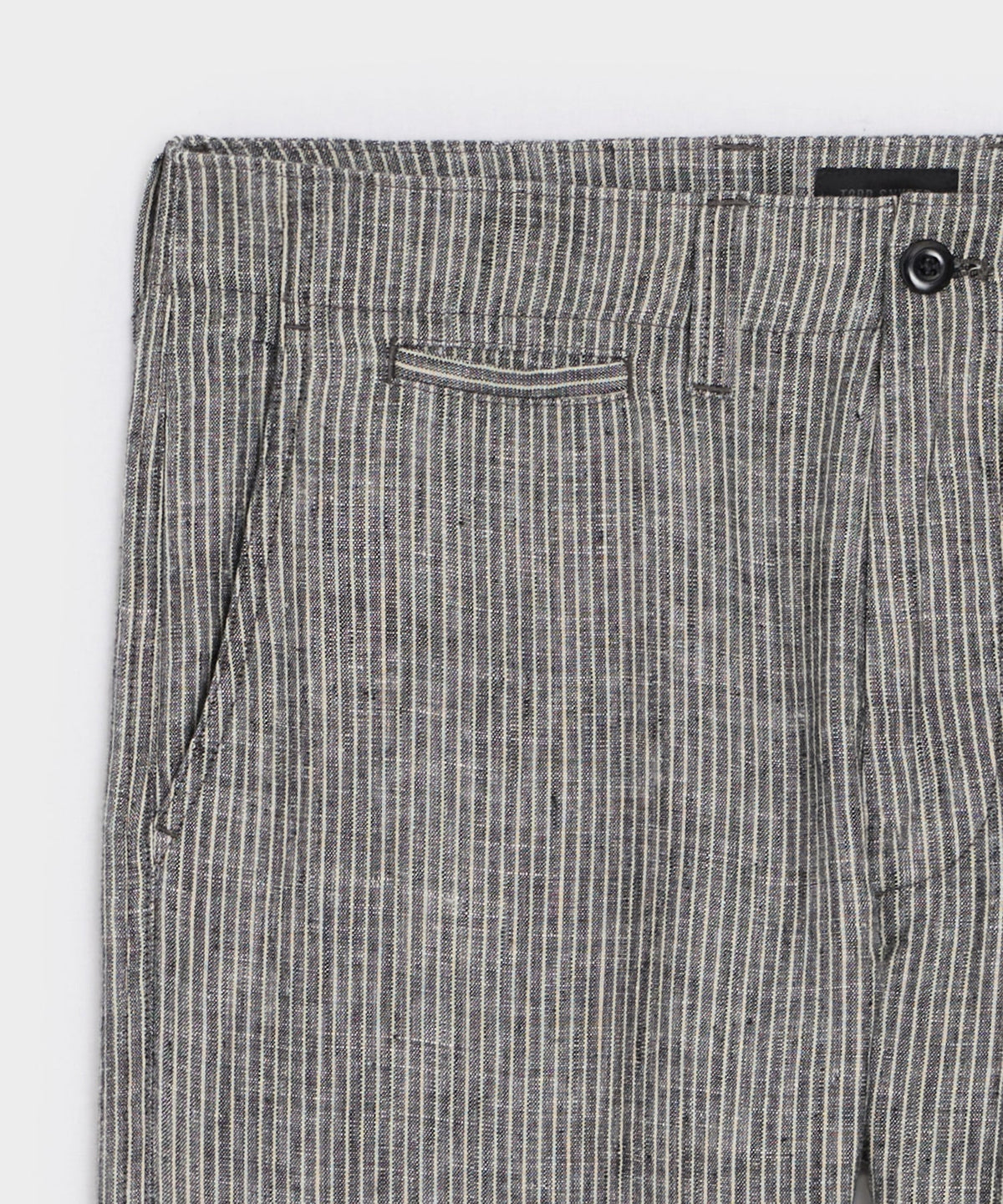 Todd Snyder Straight Fit Linen Favorite Pant - Black