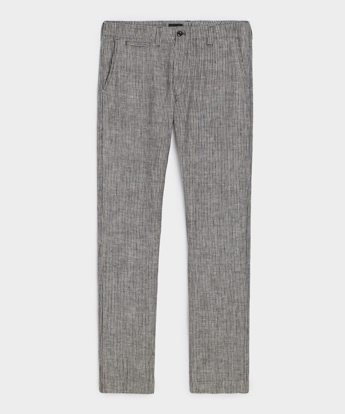Todd Snyder Straight Fit Linen Favorite Pant - Black