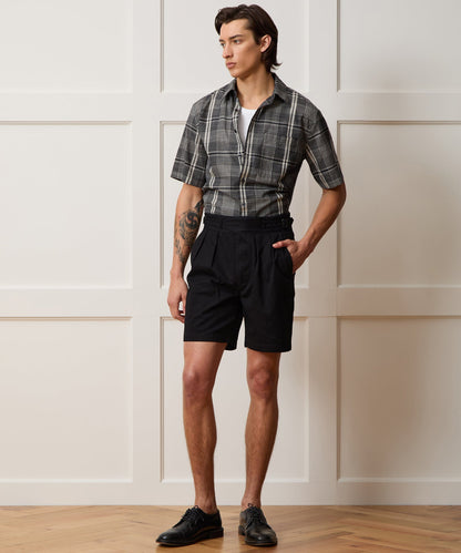 Todd Snyder 7" Cotton Gurkha Short - Black