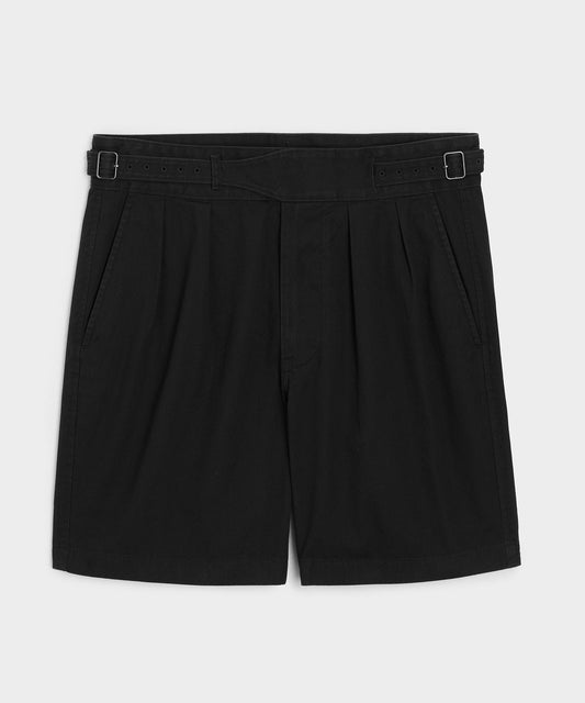 Todd Snyder 7" Cotton Gurkha Short - Black