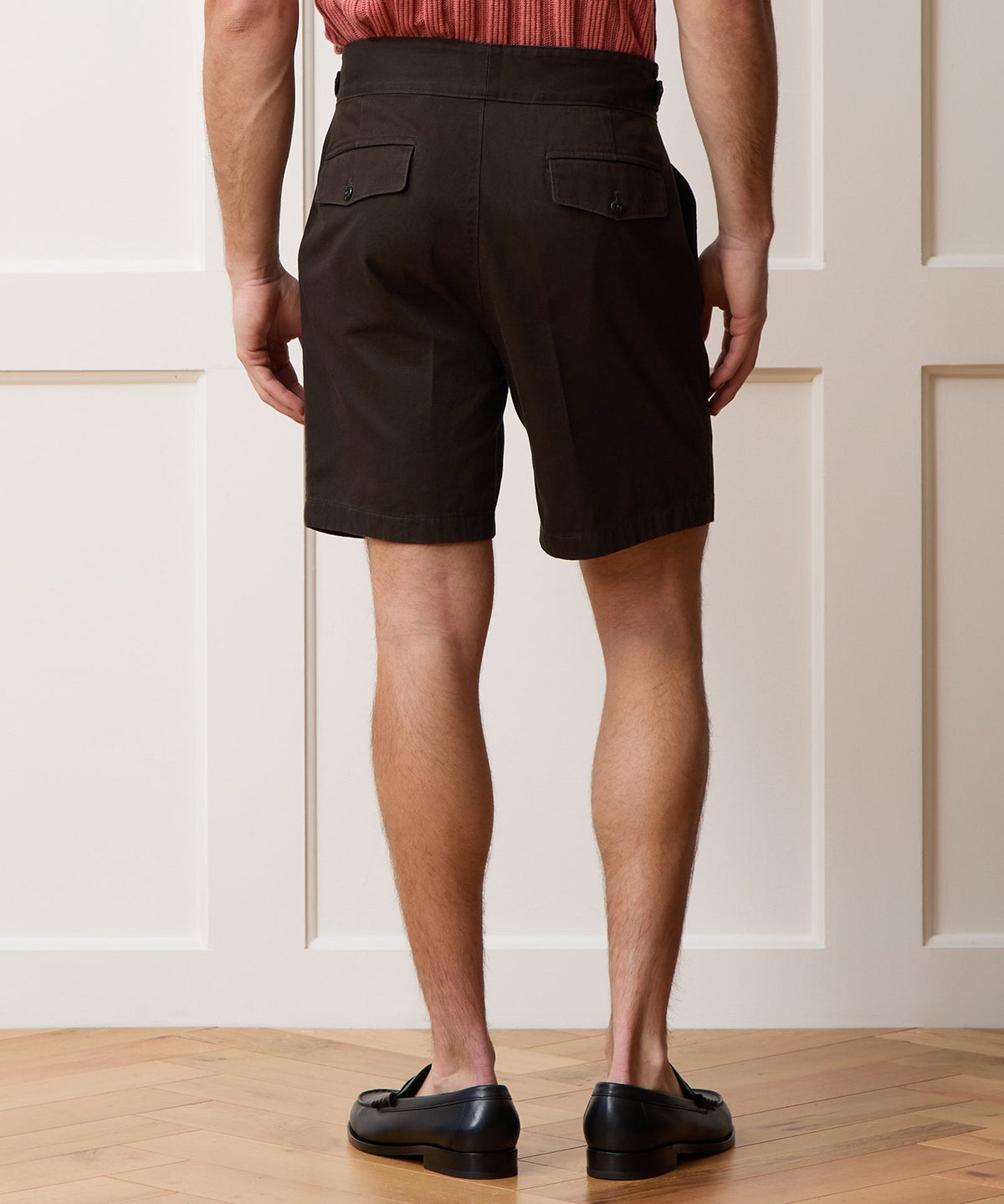 Todd Snyder 7" Cotton Gurkha Short - Dark Brown