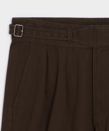 Todd Snyder 7" Cotton Gurkha Short - Dark Brown