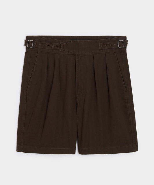 Todd Snyder 7" Cotton Gurkha Short - Dark Brown