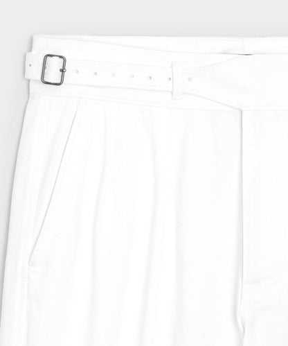 Todd Snyder 7" Cotton Gurkha Short - White