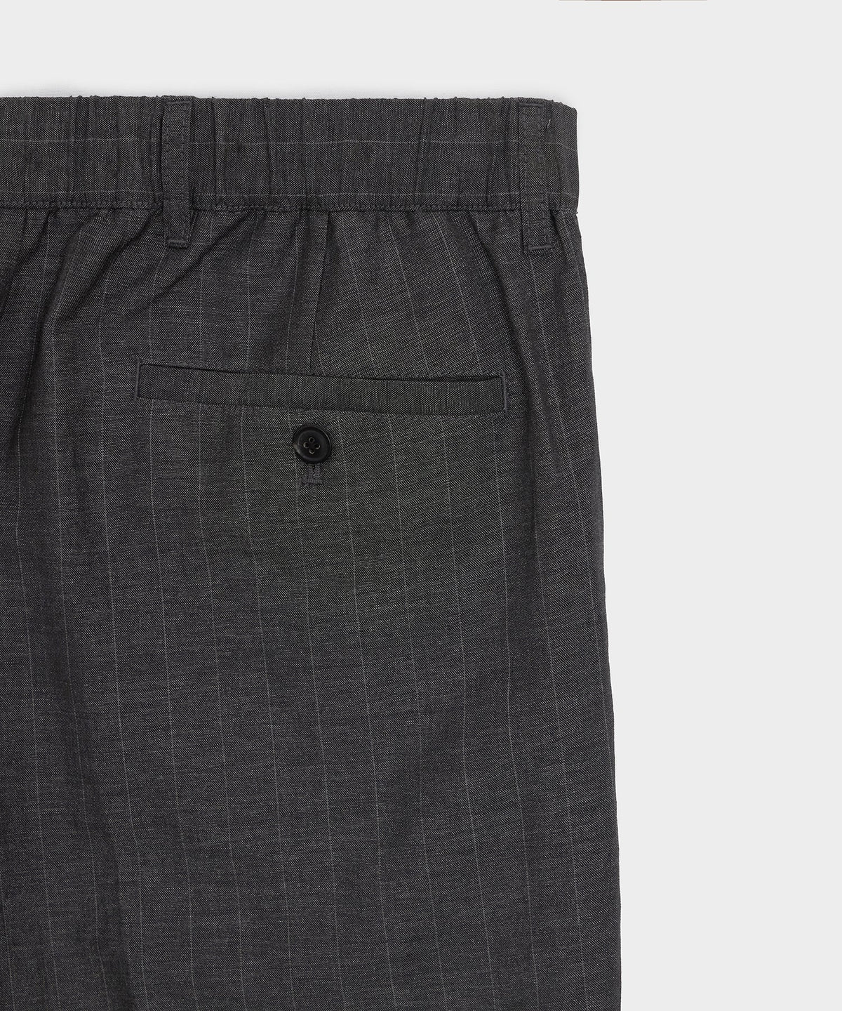 Todd Snyder Italian Linen-Wool Officer Trouser - Charcoal