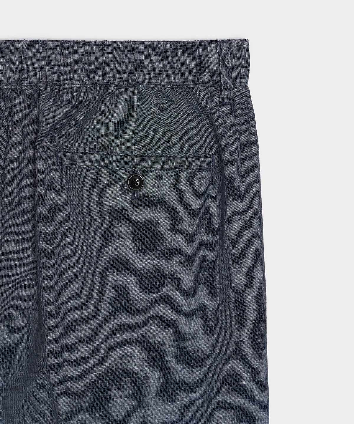 Todd Snyder Italian Linen-Wool Officer Trouser - Light Blue