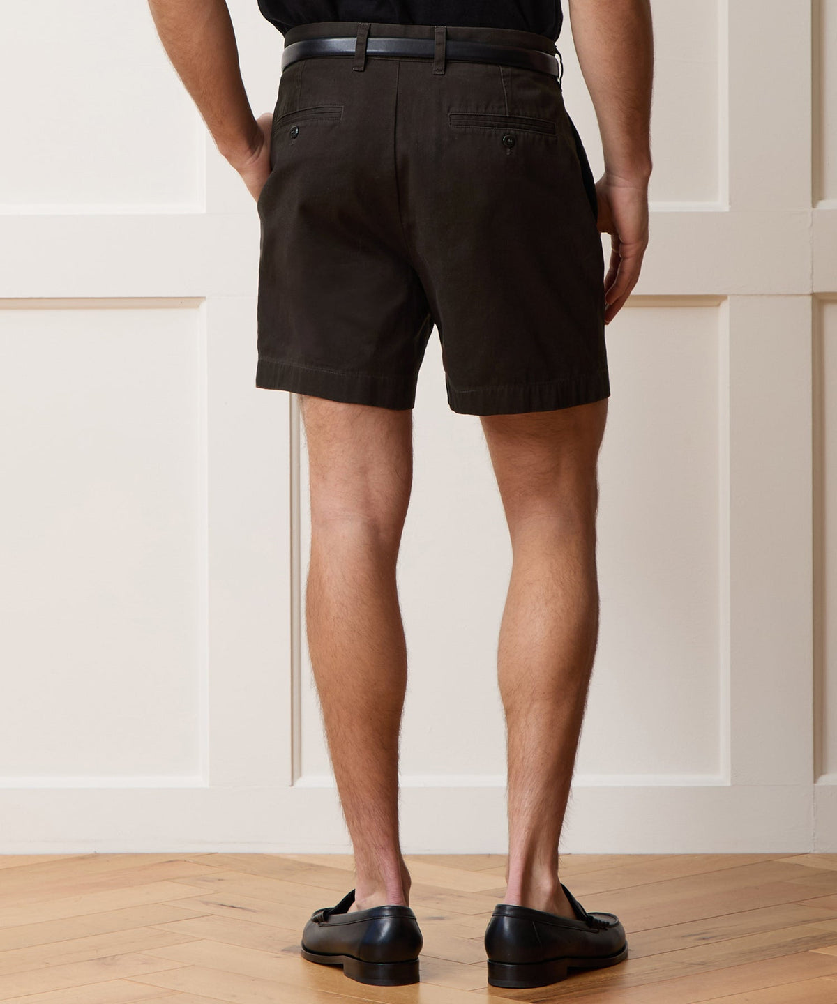 Todd Snyder 5" Cotton Officer Short - Dark Brown