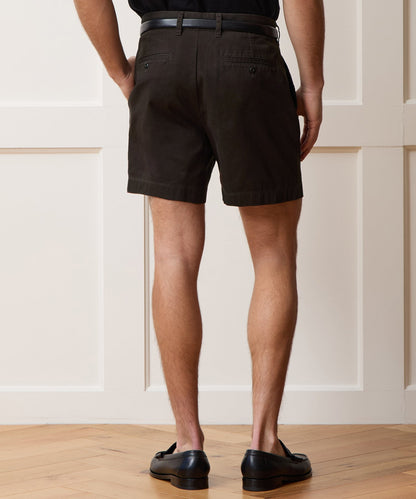 Todd Snyder 5" Cotton Officer Short - Dark Brown