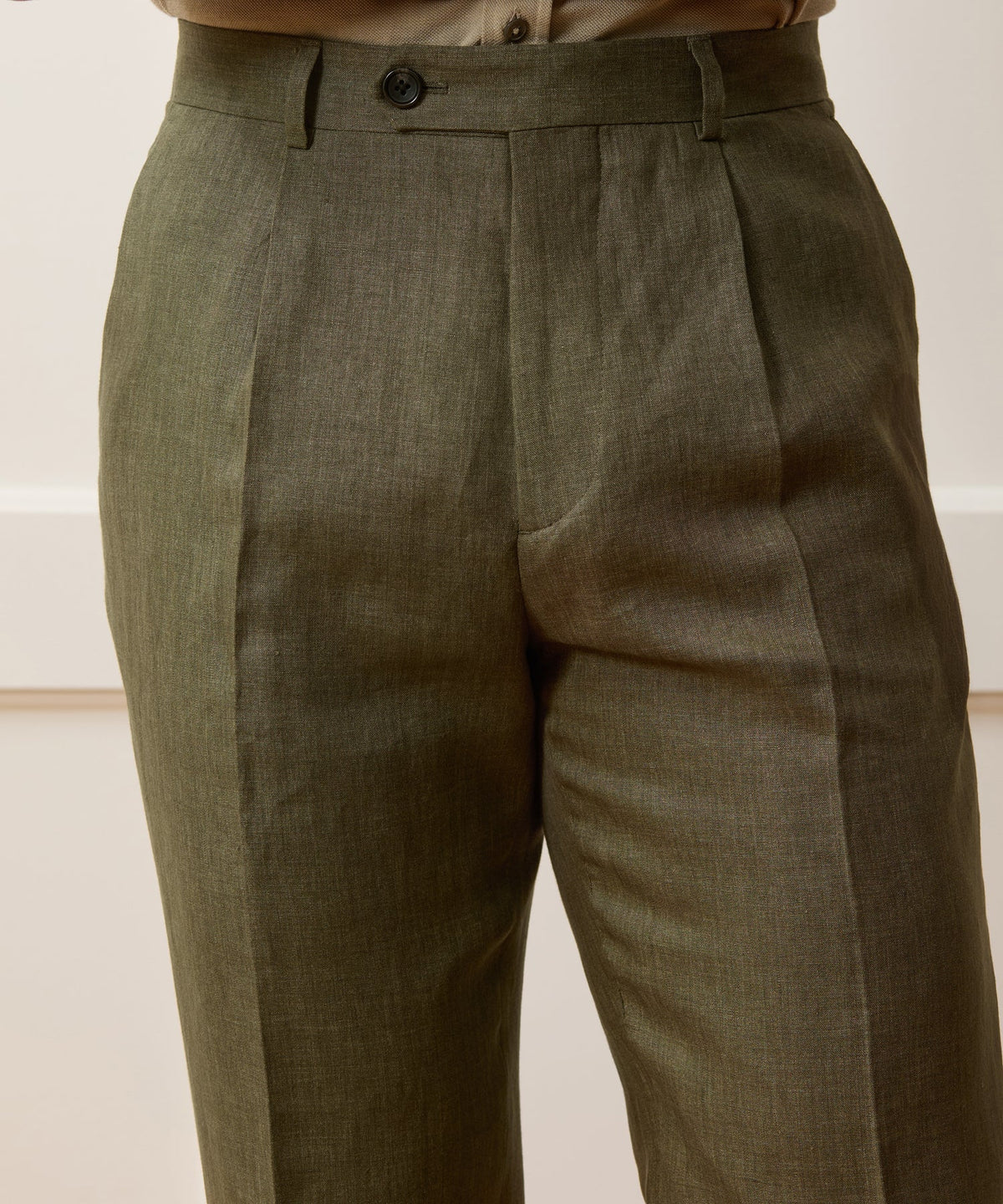 Todd Snyder Italian Linen Madison Trouser - Olive
