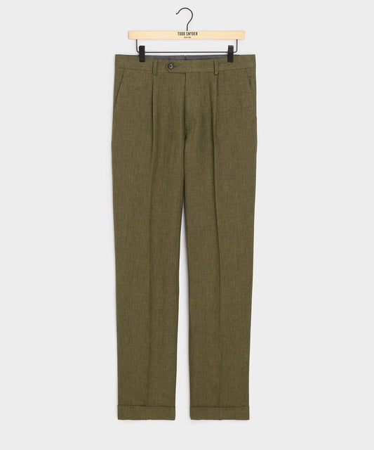 Todd Snyder Italian Linen Madison Trouser - Olive