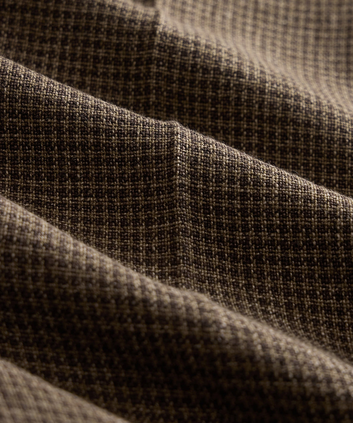 Todd Snyder Italian Linen Houndstooth Madison Trouser - Tan