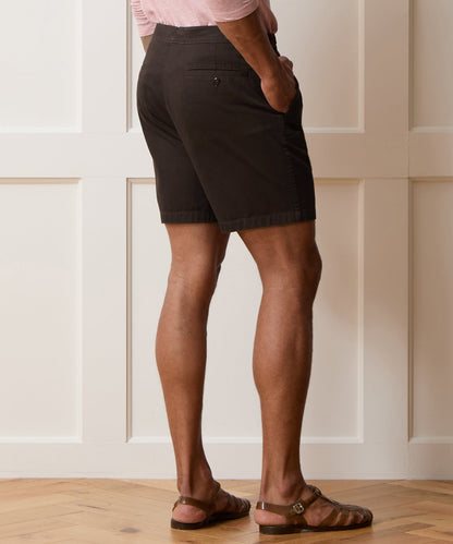 Todd Snyder 7" Cotton Side Tab Short - Dark Brown