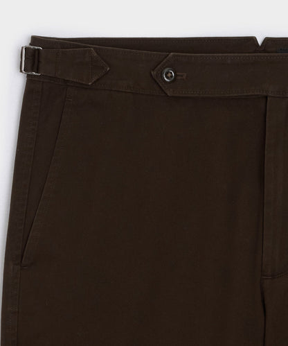 Todd Snyder 7" Cotton Side Tab Short - Dark Brown