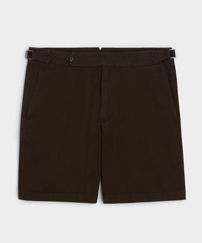 Todd Snyder 7" Cotton Side Tab Short - Dark Brown