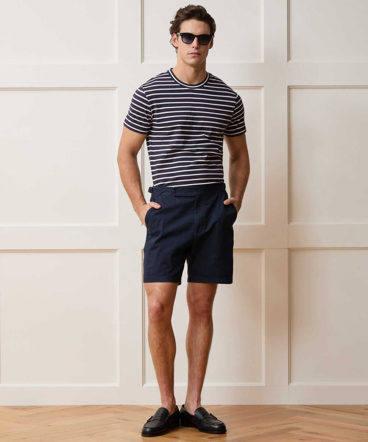 Todd Snyder 7" Cotton Side Tab Short - Classic Navy
