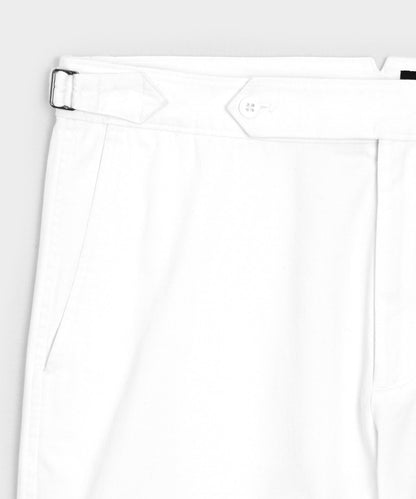 Todd Snyder 7" Cotton Side Tab Short - White