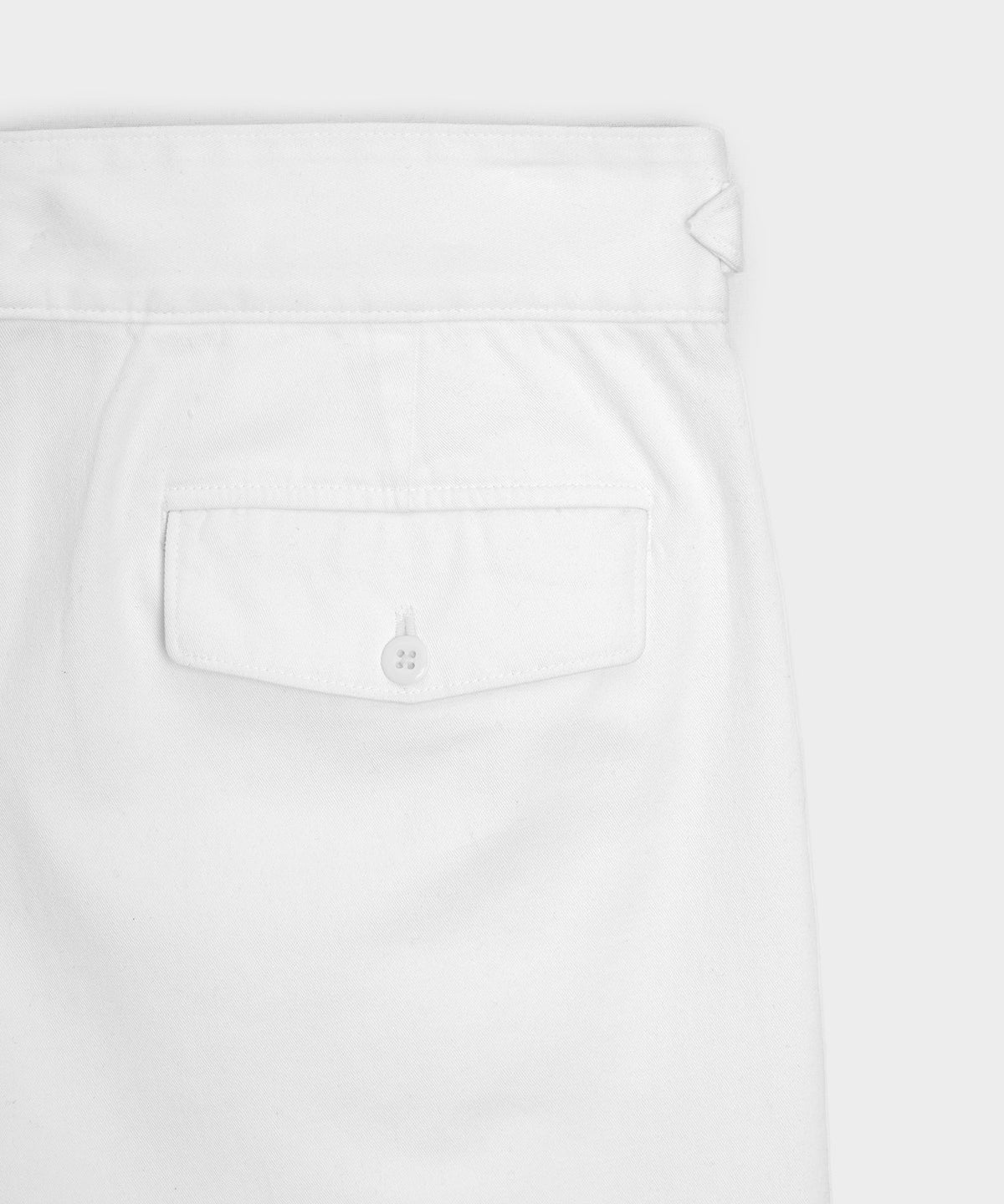 Todd Snyder 7" Cotton Side Tab Short - White