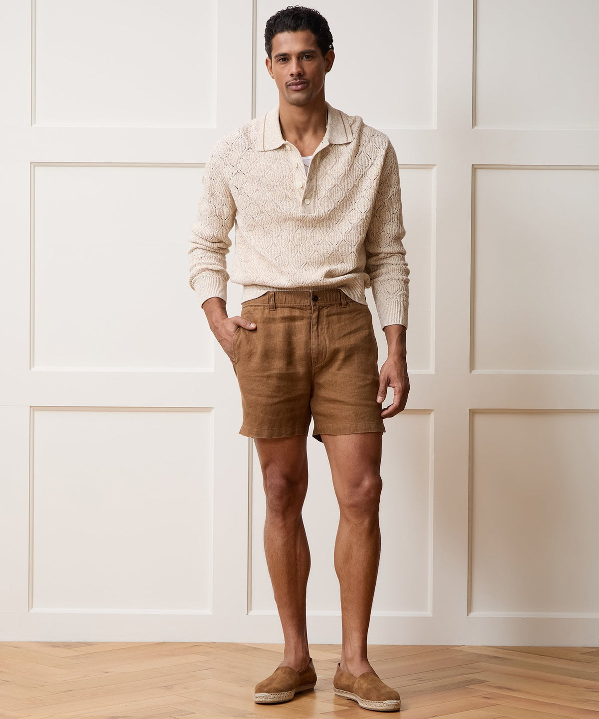 Todd Snyder 5" Linen Beachcomber Short - Clay