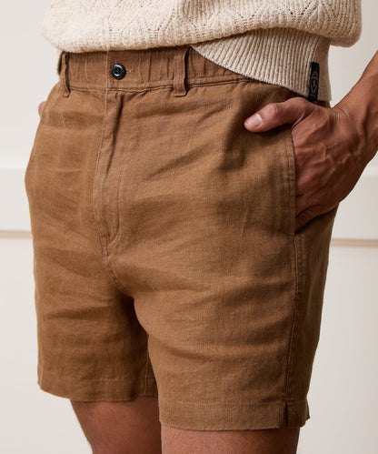 Todd Snyder 5" Linen Beachcomber Short - Clay