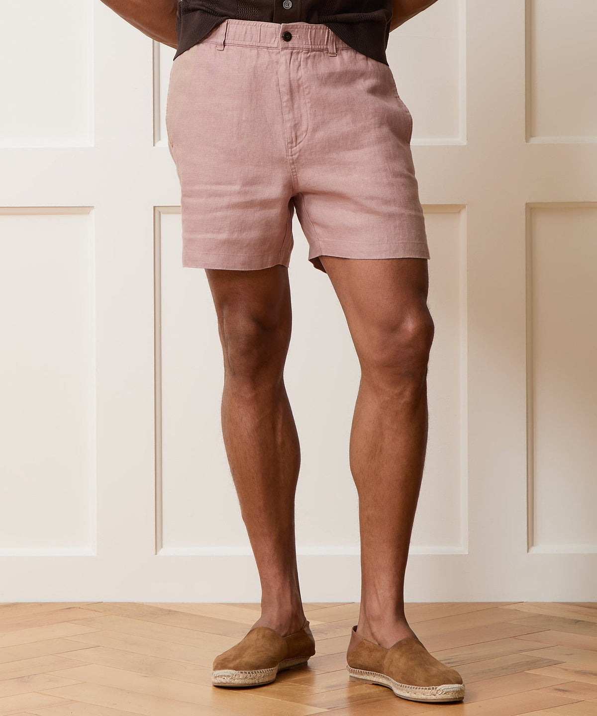 Todd Snyder 5" Linen Beachcomber Short - Rosy Tan