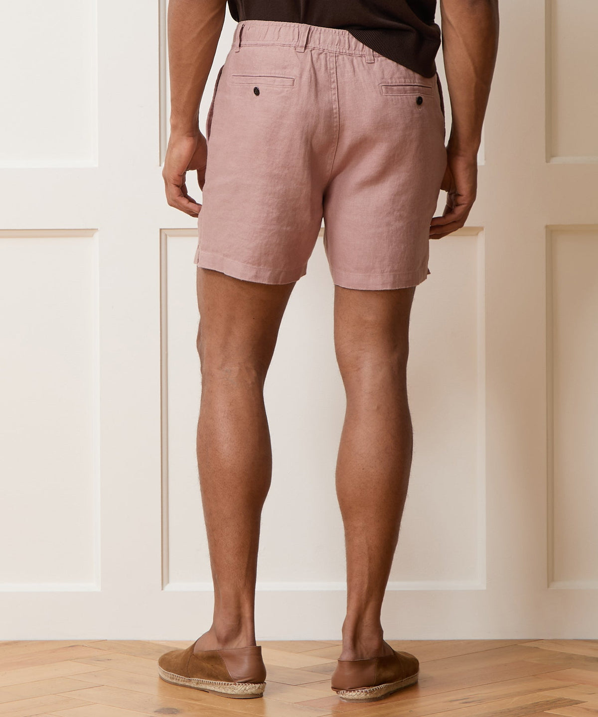 Todd Snyder 5" Linen Beachcomber Short - Rosy Tan
