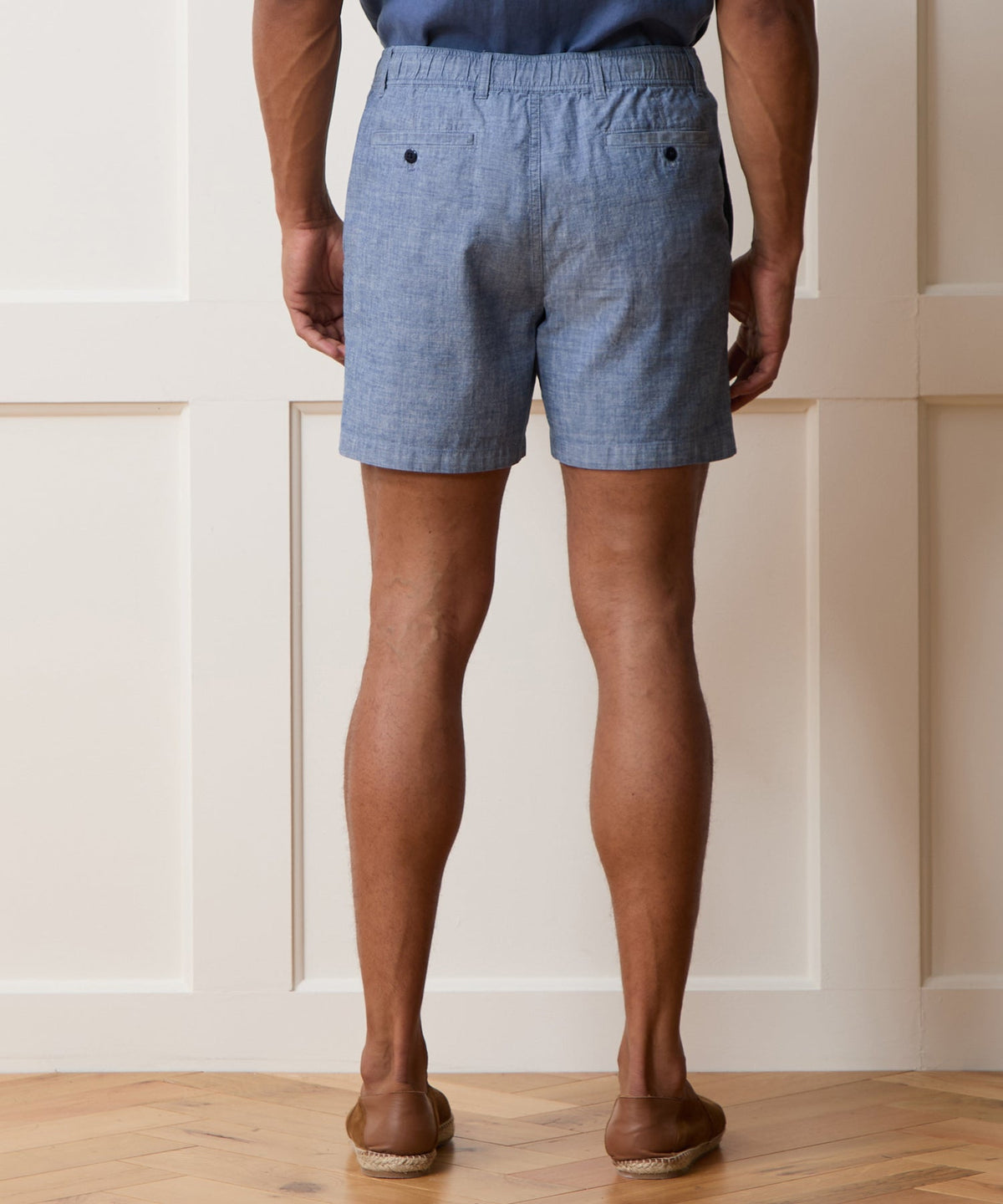 Todd Snyder 5" Chambray Beachcomber Short - Indigo