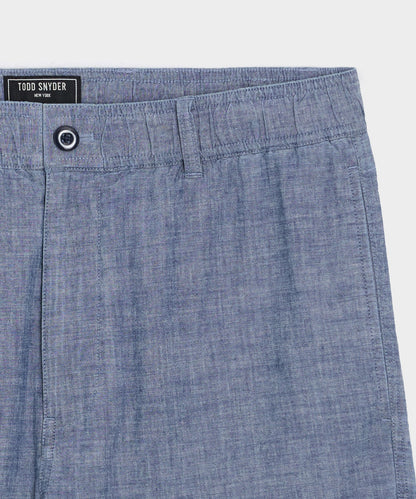 Todd Snyder 5" Chambray Beachcomber Short - Indigo