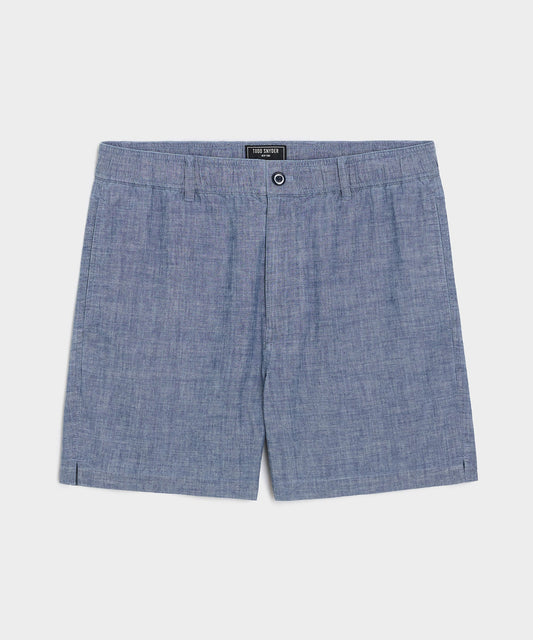 Todd Snyder 5" Chambray Beachcomber Short - Indigo