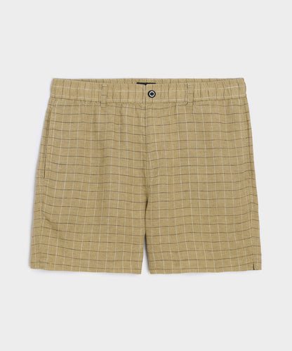 Todd Snyder 5" Linen Beachcomber Short - Light Sage