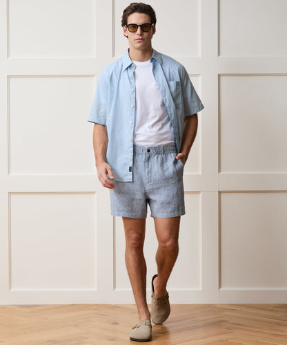 Todd Snyder 5" Linen Beachcomber Short - Navy