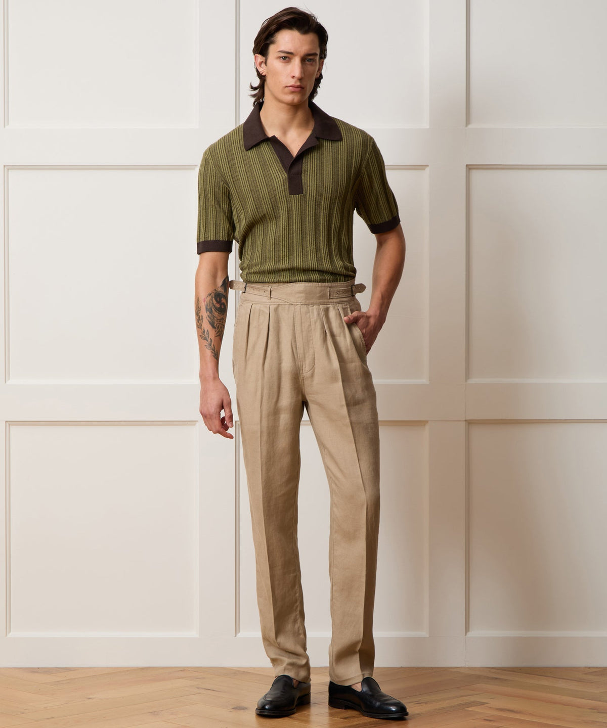 Todd Snyder Linen Gurkha Trouser - Beige