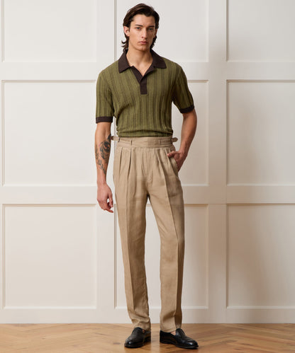 Todd Snyder Linen Gurkha Trouser - Beige