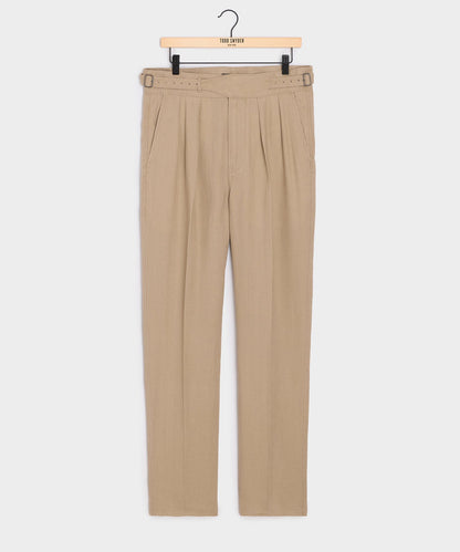 Todd Snyder Linen Gurkha Trouser - Beige