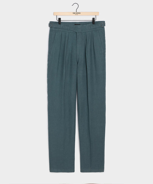 Todd Snyder Linen Gurkha Trouser - Teal