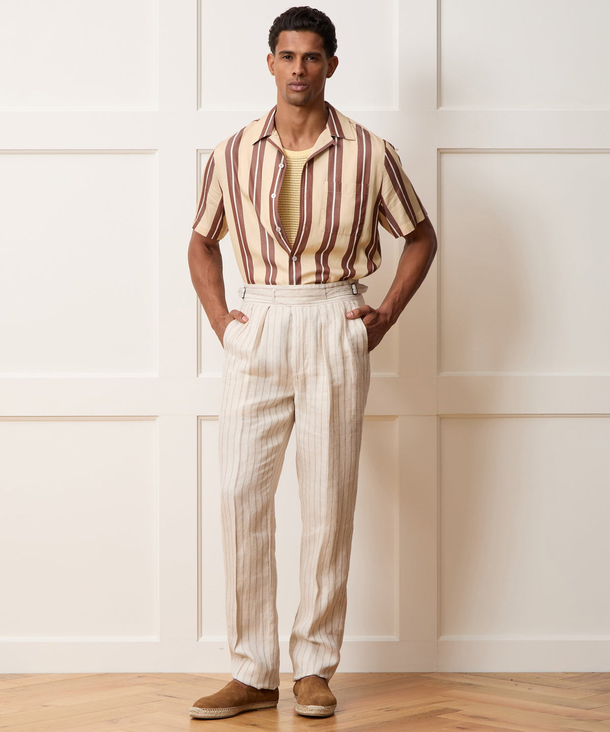 Todd Snyder Linen Gurkha Trouser - Cream