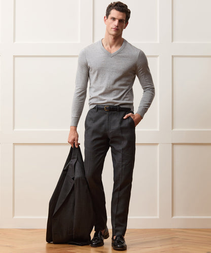 Todd Snyder Italian Cotton-Linen Sutton Trouser - Charcoal