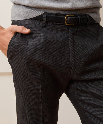 Todd Snyder Italian Cotton-Linen Sutton Trouser - Charcoal