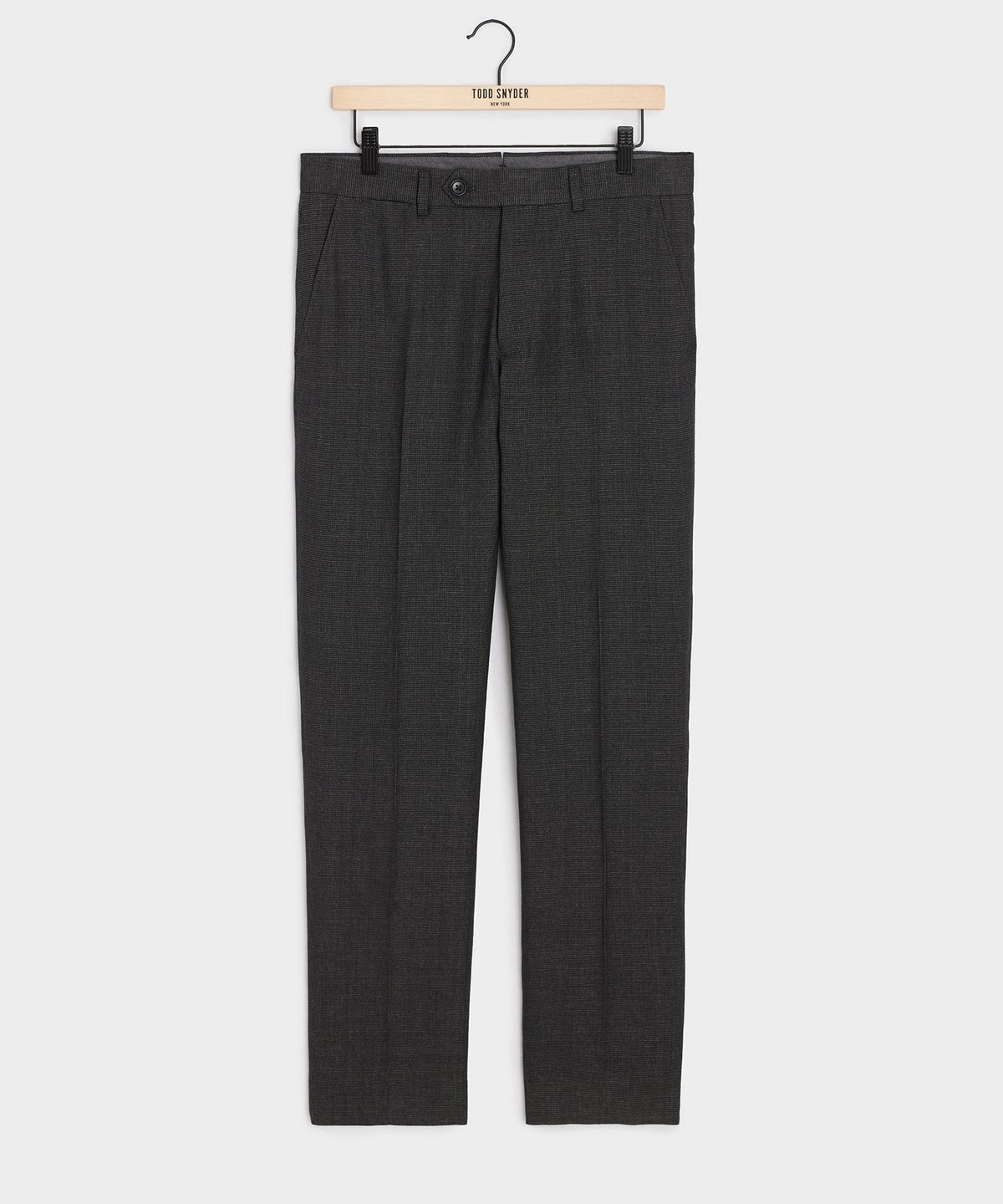 Todd Snyder Italian Cotton-Linen Sutton Trouser - Charcoal
