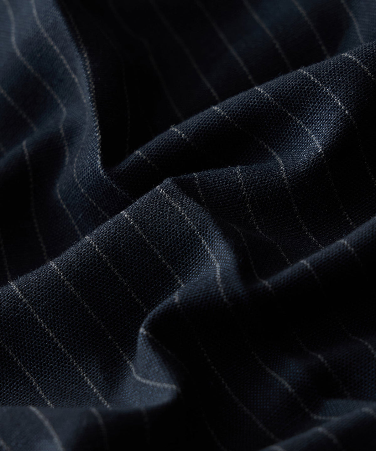 Todd Snyder Italian Cotton-Linen Pinstripe Sutton Trouser - Navy