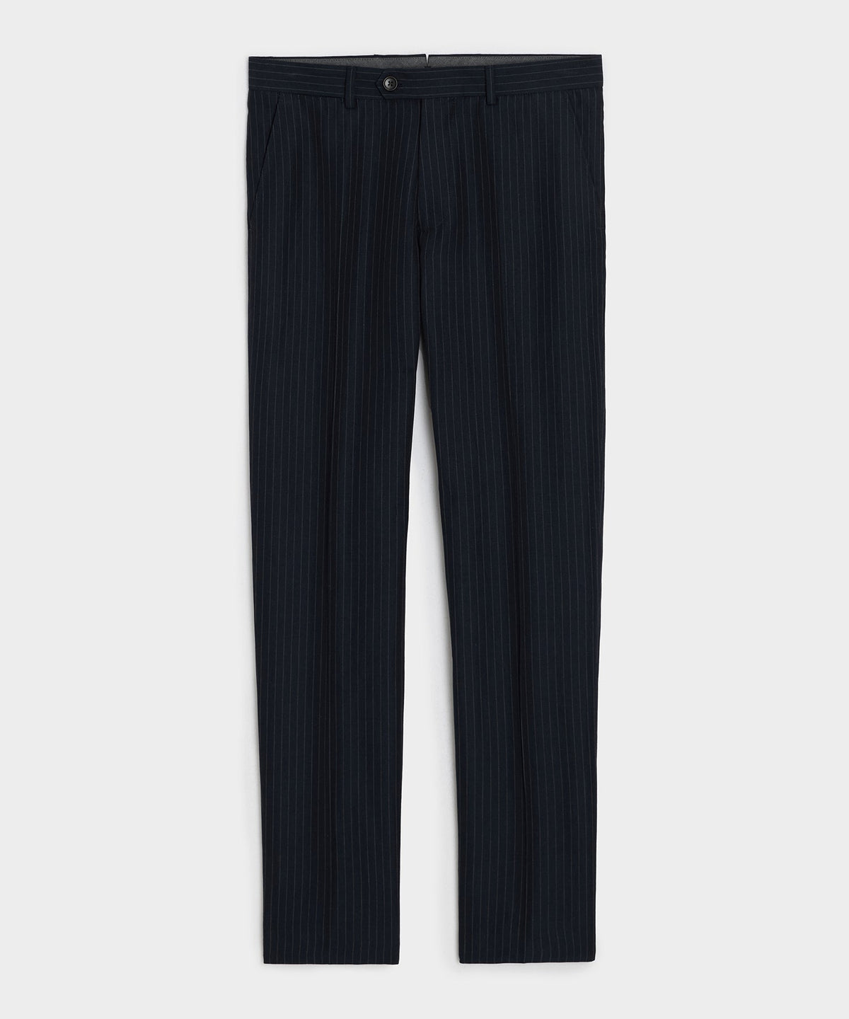 Todd Snyder Italian Cotton-Linen Pinstripe Sutton Trouser - Navy