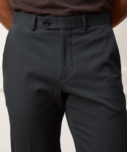 Todd Snyder Italian Seersucker Sutton Trouser - Obsidian