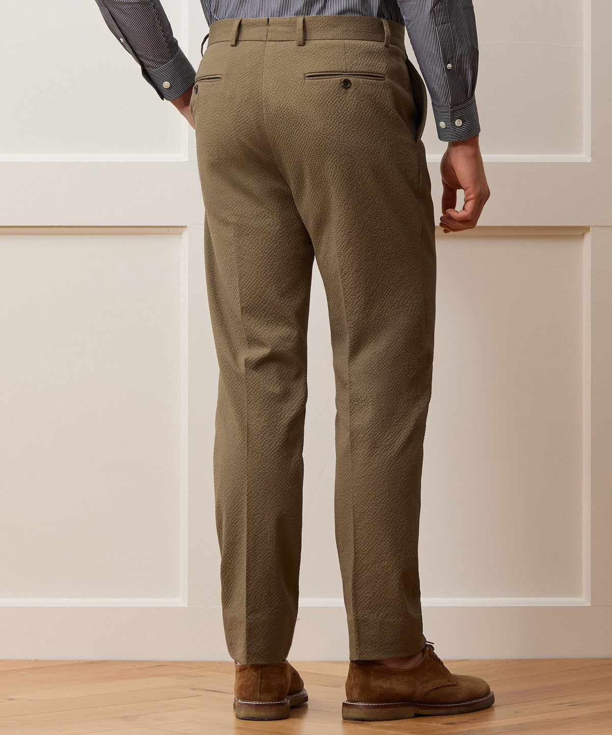 Todd Snyder Italian Seersucker Sutton Trouser - Tan
