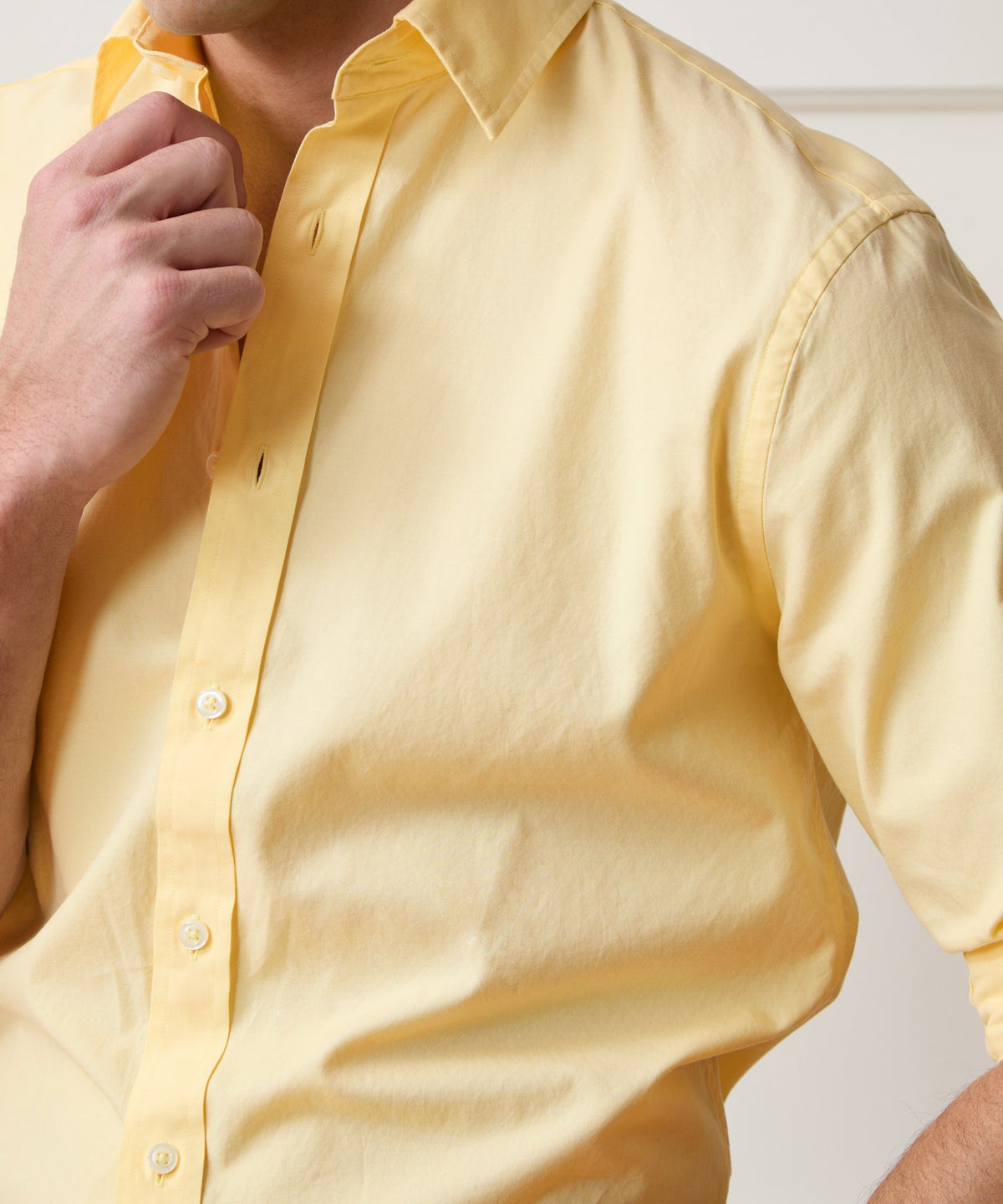 Todd Snyder Pinpoint Oxford Sport Shirt - Yellow